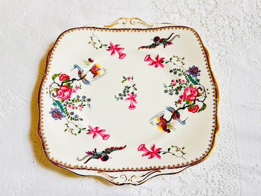 Paragon Birds of Paradise Cake Plate