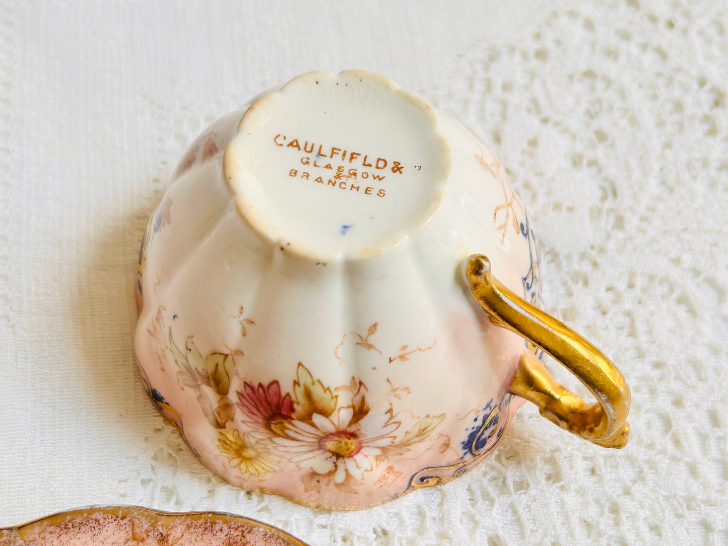 Antique Victorian Teacup & Saucer Set