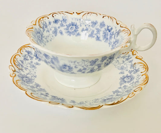 Antique Teacup & Saucer Set