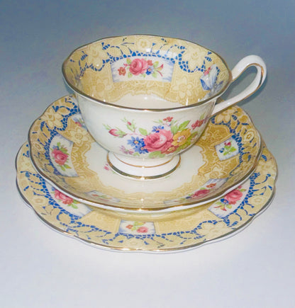 Royal Albert China “Valentine” Teacup Saucer Trio Set