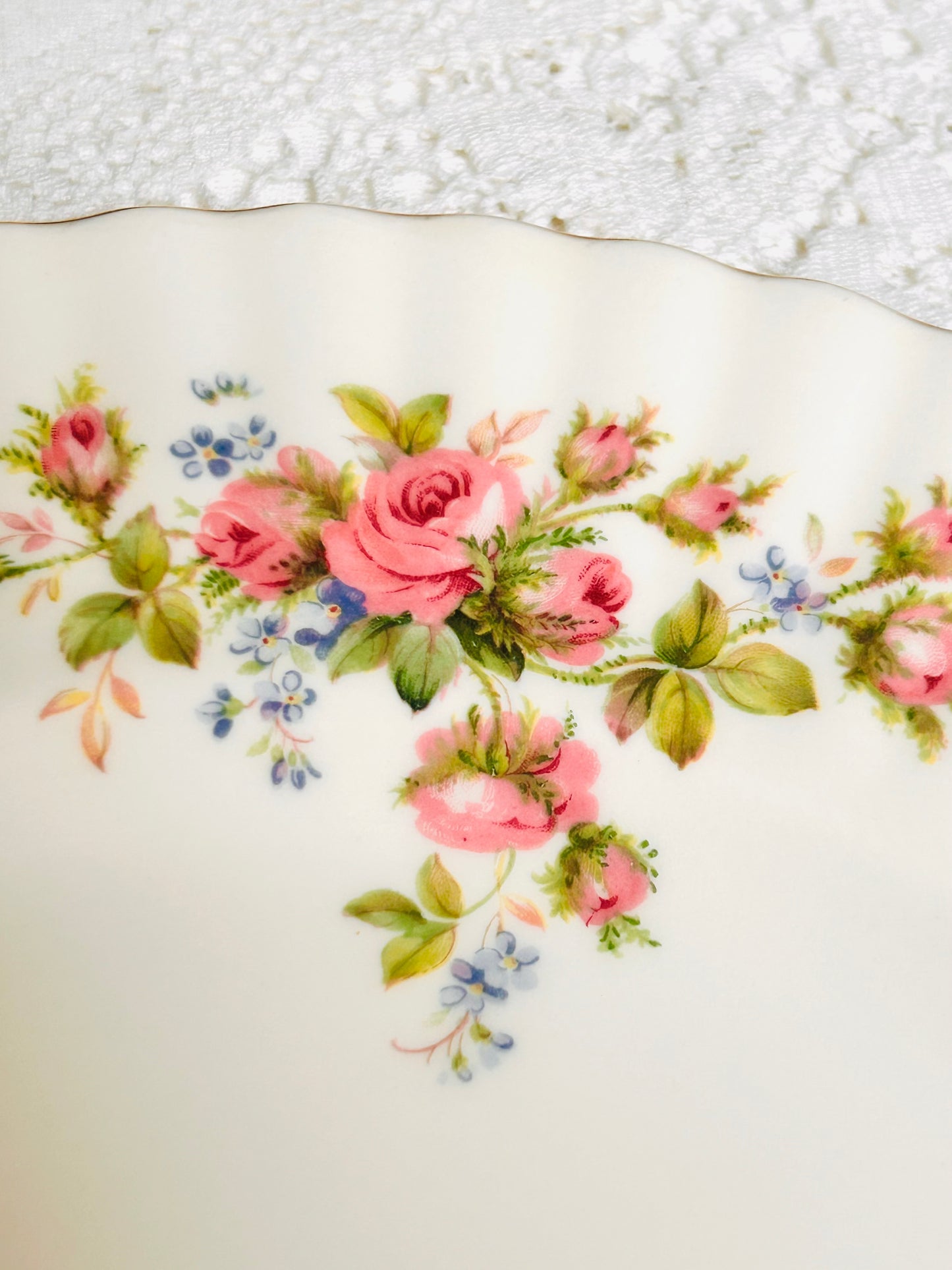 Sold Out - Royal Albert Dinner Plates “Moss Rose”