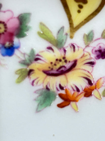 English Victorian China Tea Set – 6 Cups & Saucers, Gilded, Antique