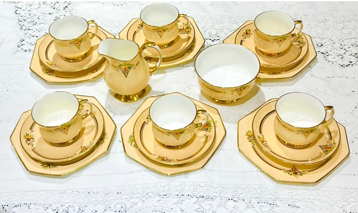 Paragon Star China Teacup & Saucer Set for Afternoon Tea