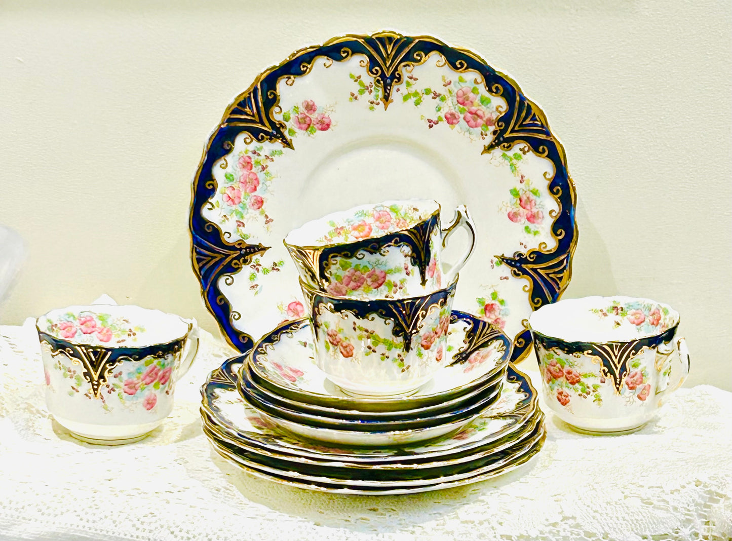 Sold - Antique Tea Set for Afternoon Tea by Sutherland China England