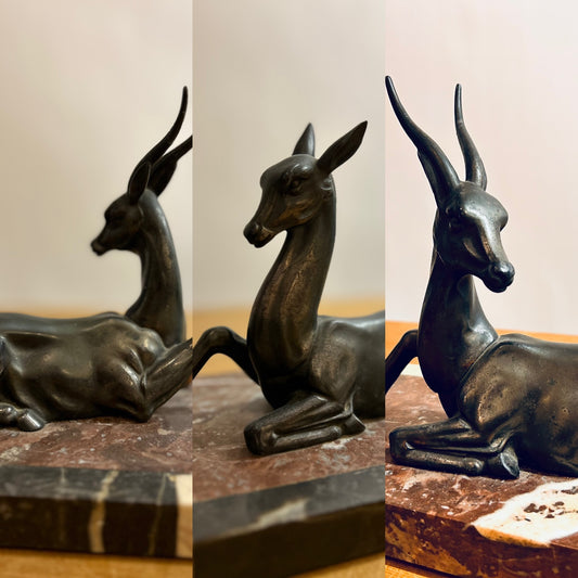 Art Deco Gazelle & Deer Display