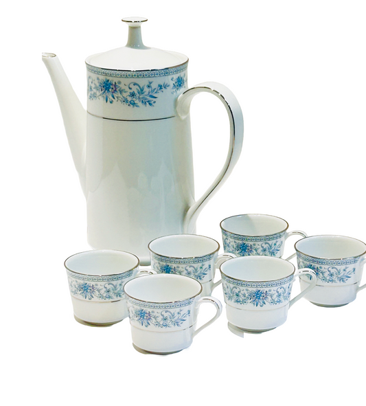 Noritake “Blue Hill” Coffee Set