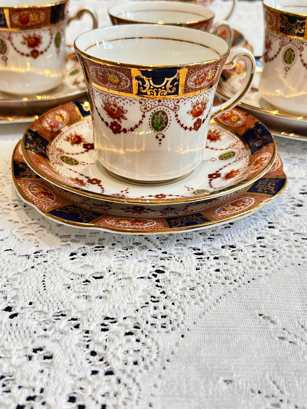 Imari Style Antique English Tea Set by Colclough China from England ...
