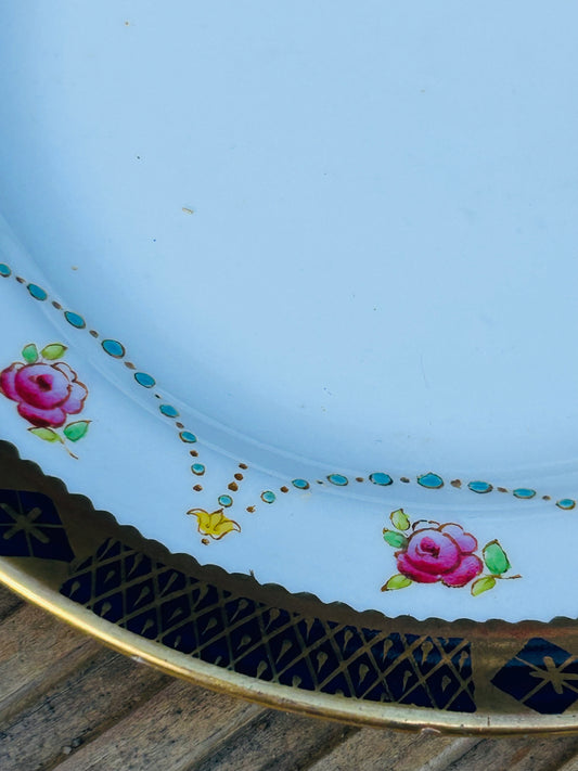 Vintage Tea Plates Cottage Core China for Afternoon Tea - Blue Mix