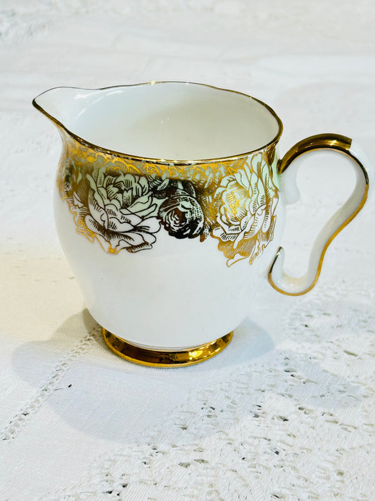 English Bone China Milk Jug & Sugar Bowl Set