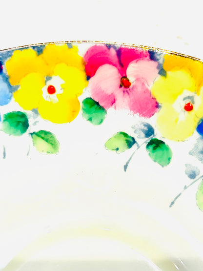 Crown Staffordshire Vintage Floral Tea Set for 6 • Fine Bone China Tea Service (c.1940’s-1950’s)
