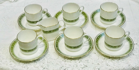 Sold Out - Royal Doulton Rondelay Coffee Set - Green H5004