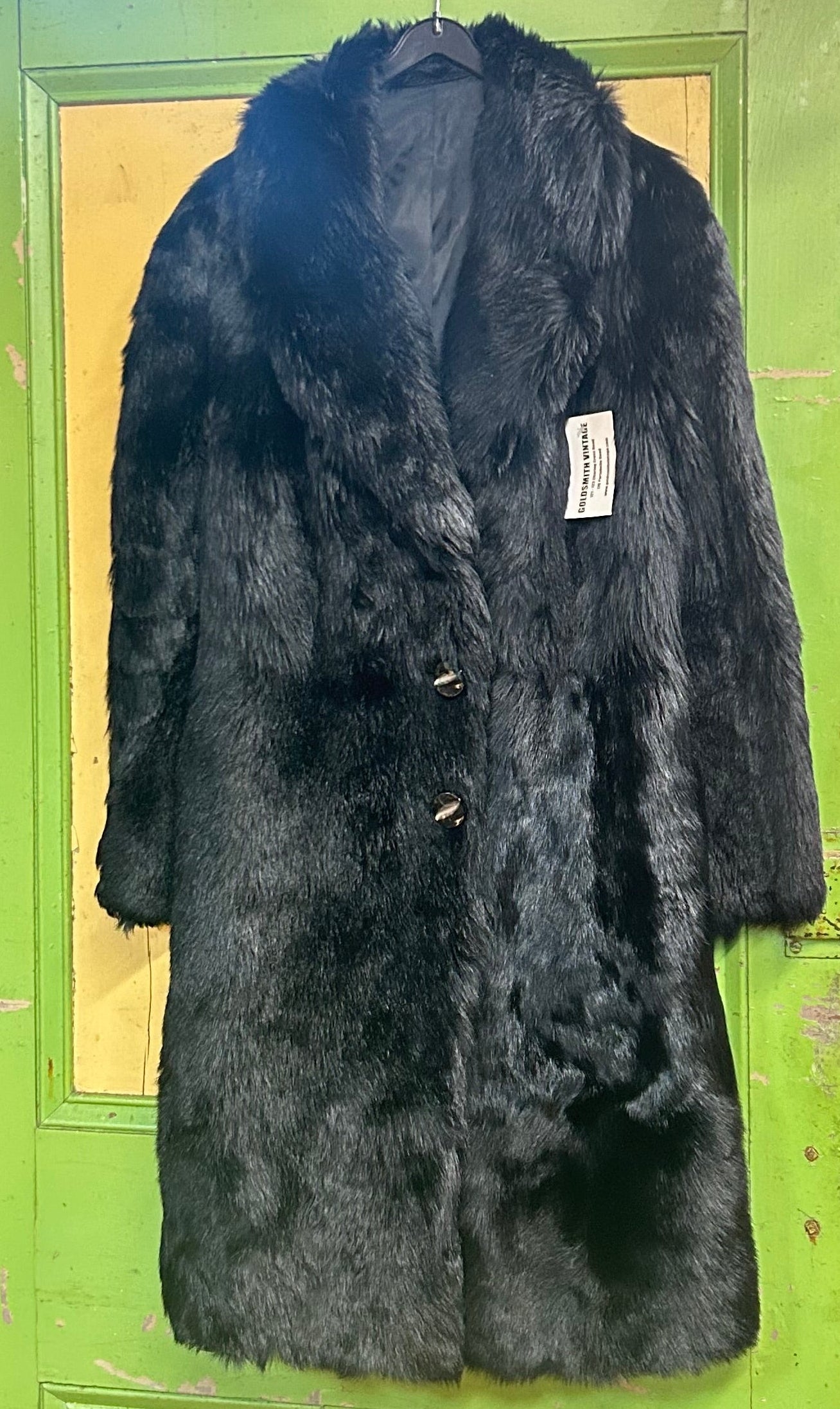 Vintage Winter Fur Coat - by  Goldsmith Vintage Portobello Road – Refurbished Statement Outerwear - orginal  piece - label attached - new