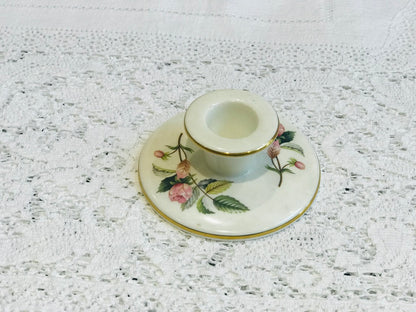 Sold - Wedgwood Hathaway Rose Candle Holder