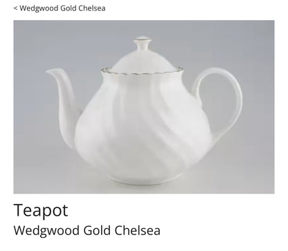 Wedgwood Gold Chelsea Teapot