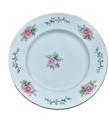 Vintage Royal Grafton Pink Rose 27-Piece Dinner Set – Made in England – Elegant Bone China Tableware