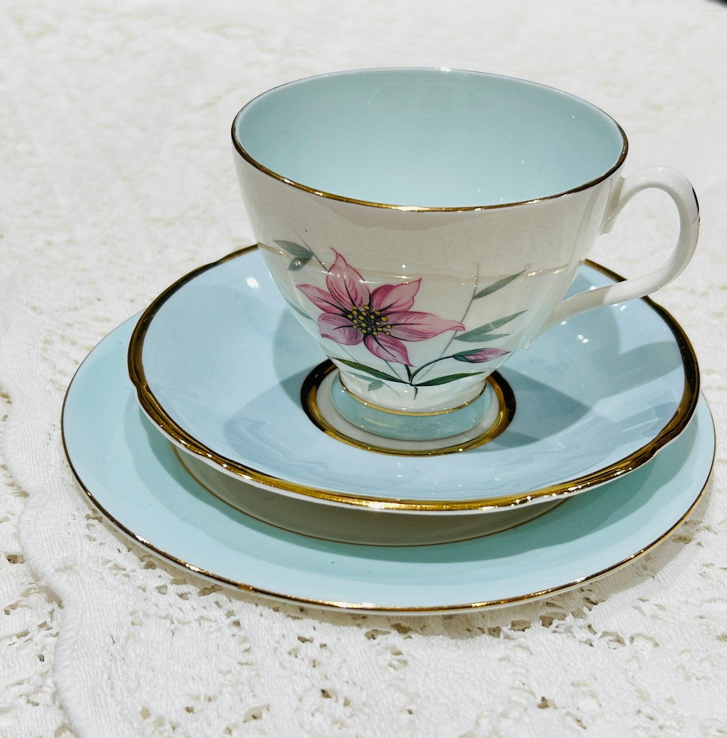 Royal Albert China Teacup & Saucer Set - Elfin Pattern