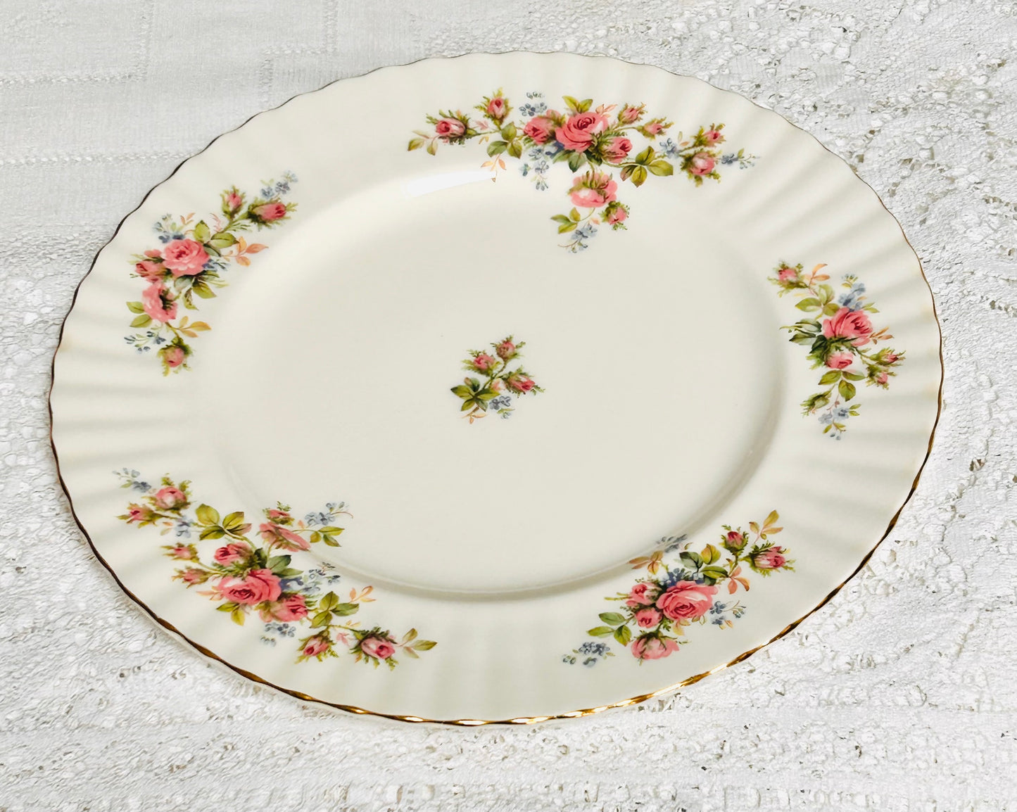 Sold Out - Royal Albert Dinner Plates “Moss Rose”