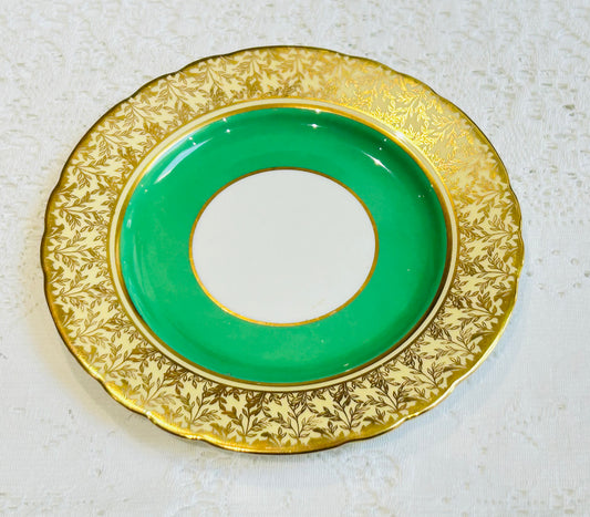 Vintage  Bone China Tea /Side Plate – Green