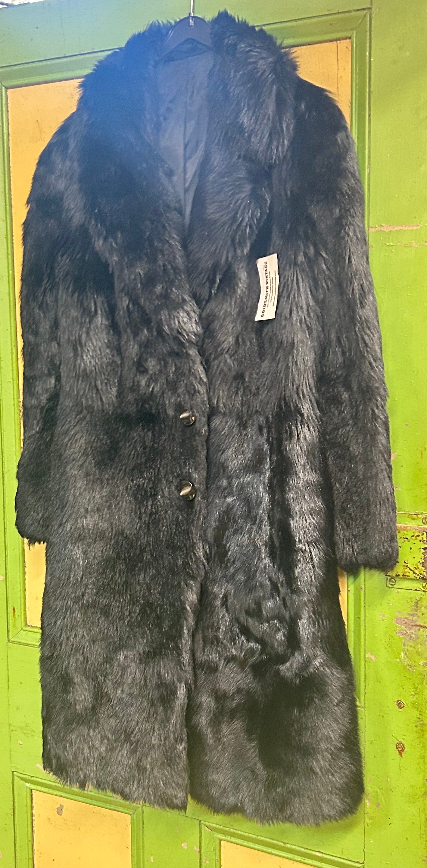 Vintage Winter Fur Coat - by  Goldsmith Vintage Portobello Road – Refurbished Statement Outerwear - orginal  piece - label attached - new