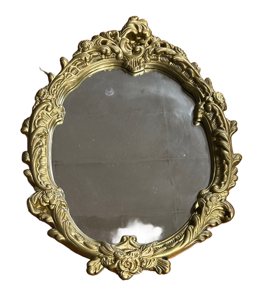 Rococo  gilt framed wall mirror 18" x 24"