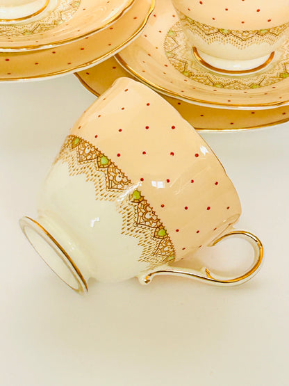 Paragon China Vintage Tea Set - Pretty Polka Dots Afternoon Tea