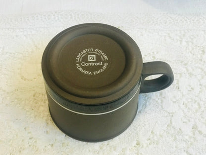 Hornsea Lancaster Vitramic Kaffeetasse und Untertasse