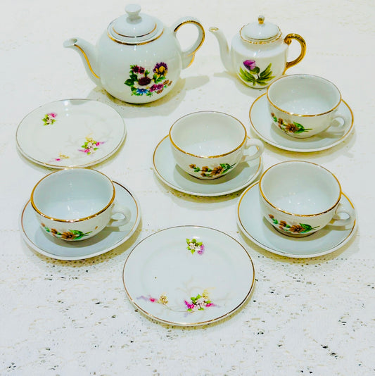Vintage Child’s Porcelain Miniature Tea Set