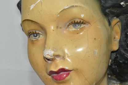 Sold Out - Vintage Italian  Mannequin Female Head Puntax Shop Display