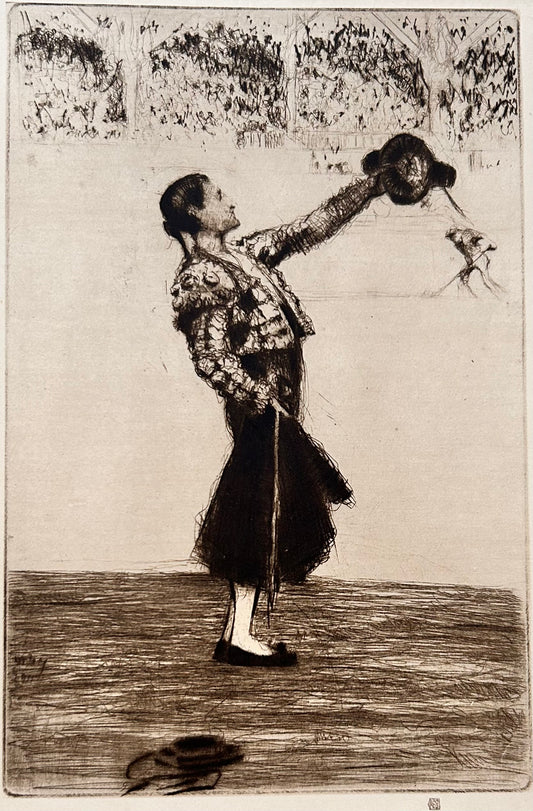 James McBey Etching (Scottish) - Spanish Matador Wall Art