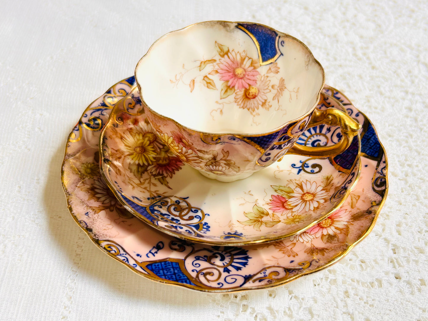 Antique Victorian Teacup & Saucer Set