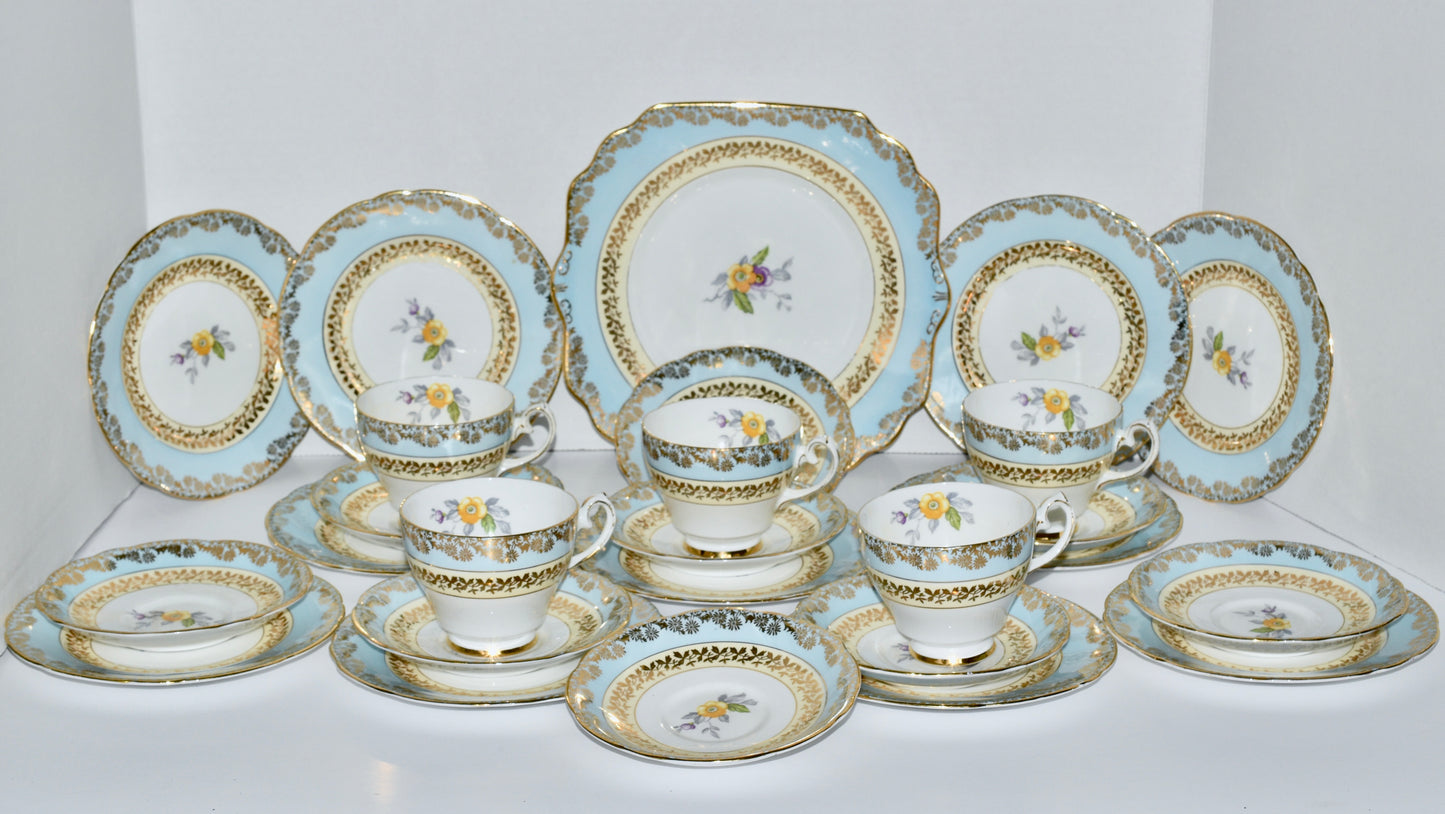 Gladstone Duck Egg Blue Part Tea Set