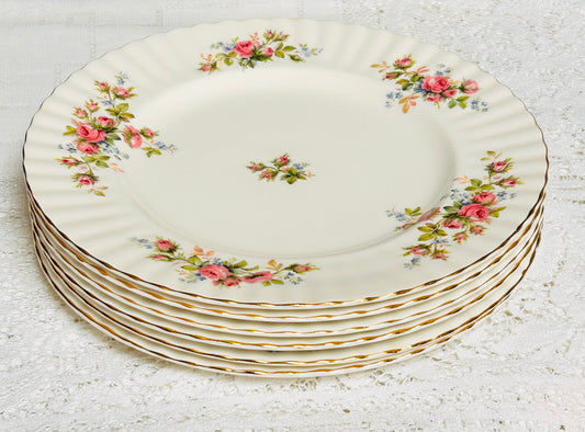 Sold Out - Royal Albert Dinner Plates “Moss Rose”