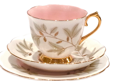 Royal Albert Braemar tea cup and saucer trio - pink