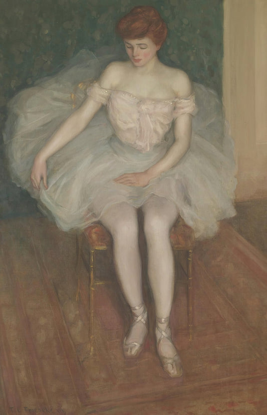 Impressionist Portrait of a Ballerina Wall Art Print