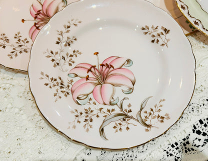 Sold Out - Set of 9 Pink Mix Tuscan Tea Plates