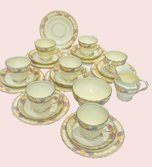 New Chelsea Vintage Bone China Tea Set "Juliana" Pattern