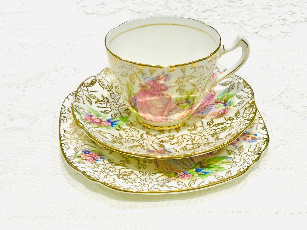 Pink Lady Tea Set Royal Crown China