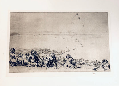 James McBey Etching (Scottish) - Wall Art - Title Moray Firth”