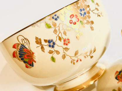 Art Deco Butterflies – Jackson & Gosling Milk Jug & Sugar Bowl – Vintage Bone China (England)