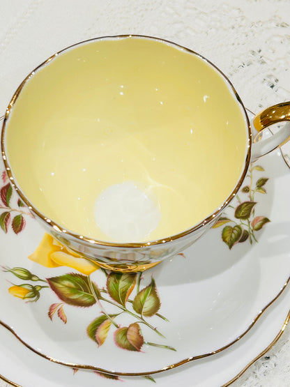 Vintage Royal Standard Yellow Rose Teacup & Saucer