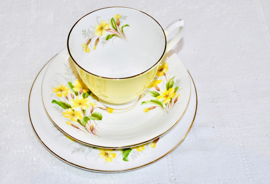 Sold - Royal Albert Yellow Primrose Tea Set