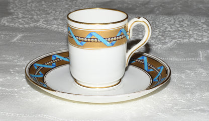 Antique Coffee Can & Saucer Set