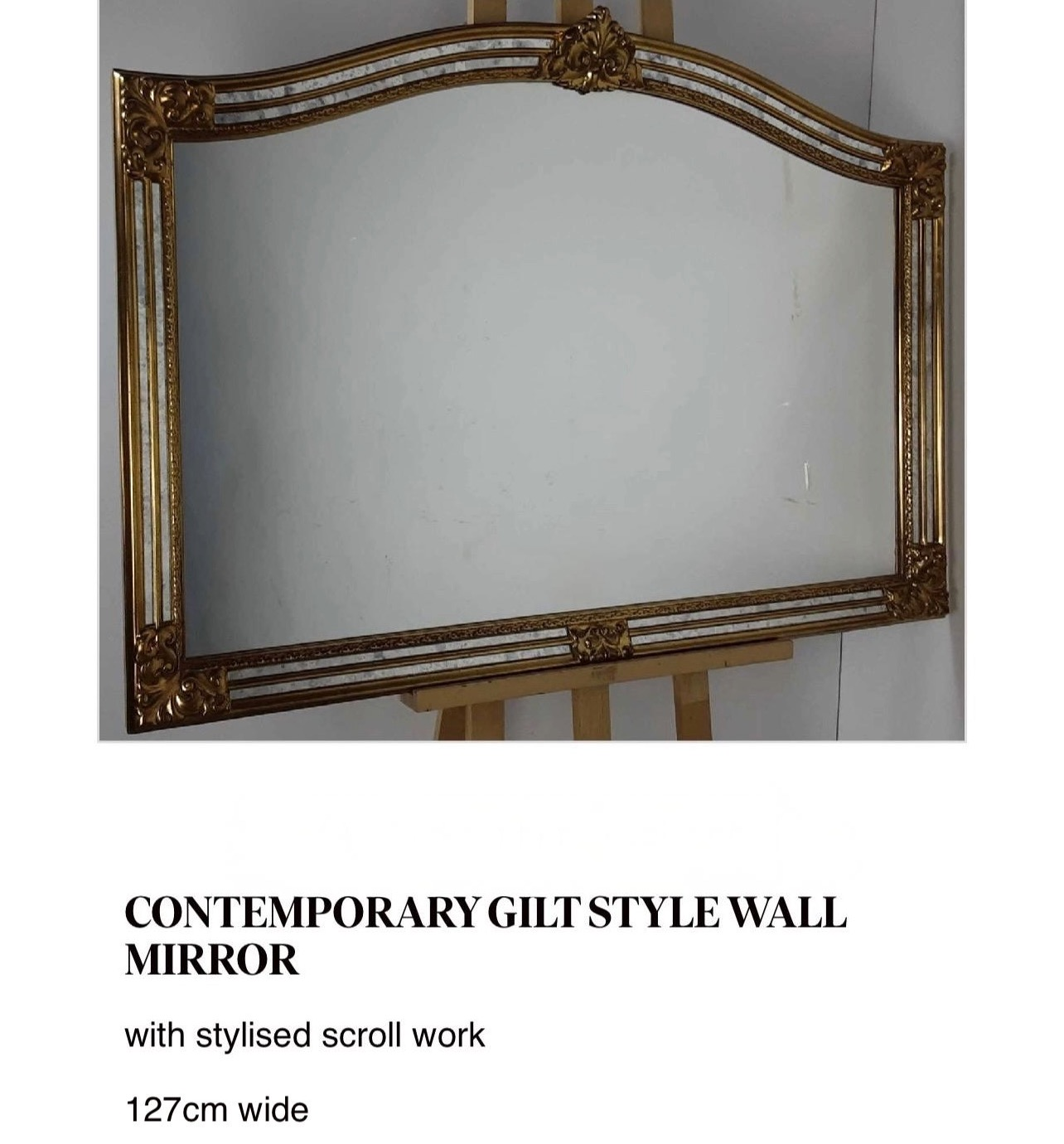 Sold Out - Large Gilt Overmantle Wall Mirror