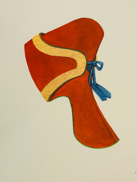 Folio Wall Art - The Khalkha Cap "Yuden"  - National Costumes of the M.P.R. by U Yadamsuren 1967