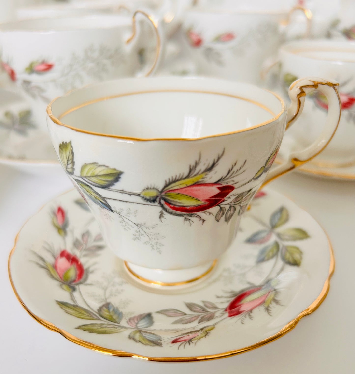 Paragon Bridal Rose Tea & Coffee Set