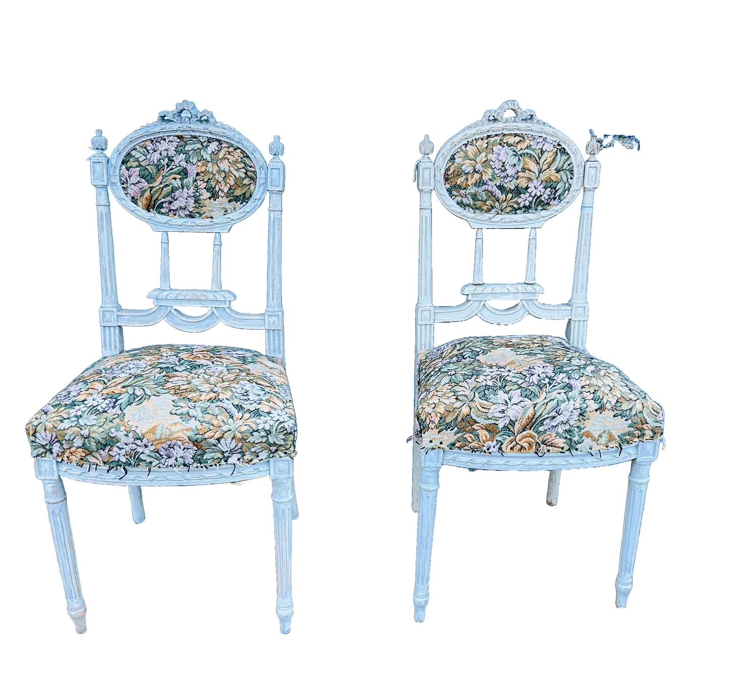 Antique French Bedroom Chairs White Wood