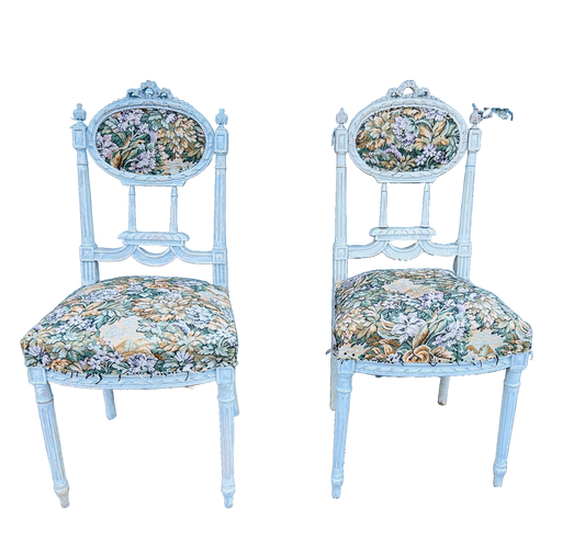 Antique French Bedroom Chairs White Wood