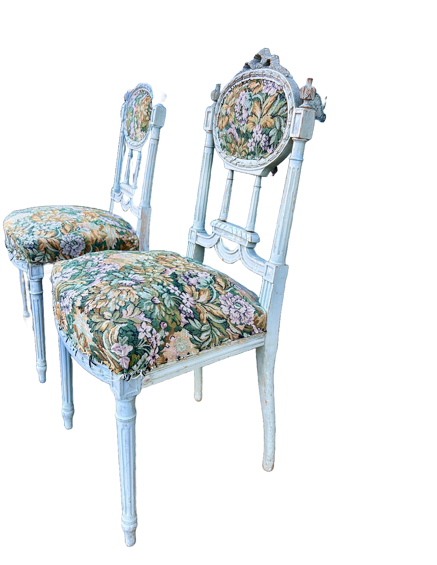 Antique French Bedroom Chairs White Wood