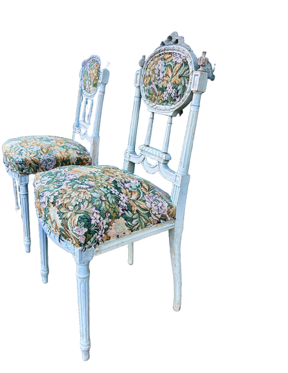 Antique French Bedroom Chairs White Wood