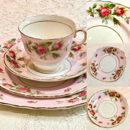 Pink Rose Vintage Tea Set by Colclough China